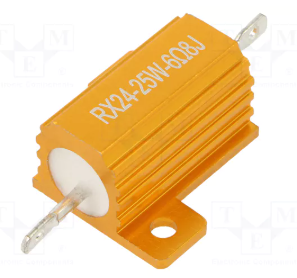 6R8 25W, ±5%, Rezistors, 27.3x28x14.6mm