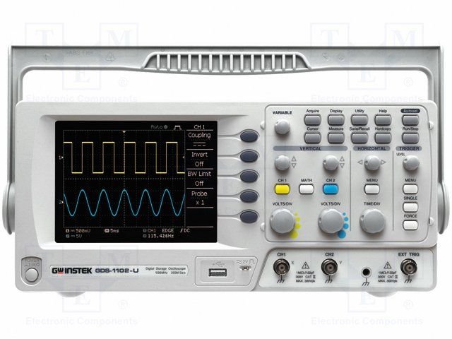 GDS-1052-U Oscilografs ciparu, 2 kanali, 50MHz, Pēc iepriekšēja pasūtījuma