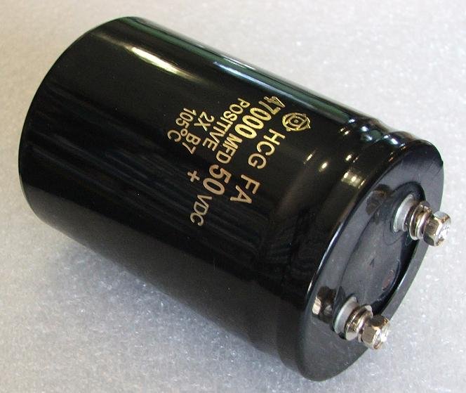 47000/63V, 85C, 64*100m, Kondensators elektrolītisks ar klemēm, 2000h, Jamicon