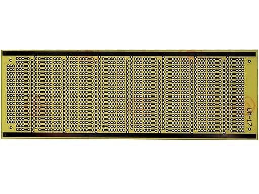 Maketēšanas plate 60x175mm ar caurumiem, stikltekstolits, 1.5mm