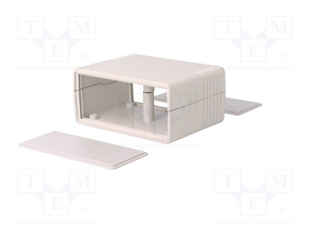 Plastmasas korpuss, 64x89x43mm, ABS, pelēkā krasa