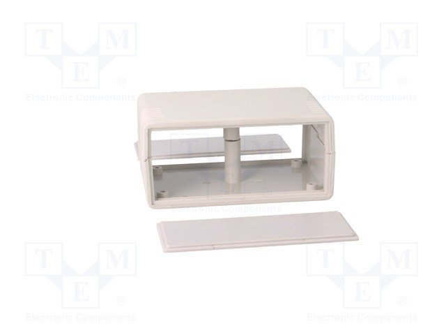 Plastmasas korpuss, 64x89x43mm, ABS, pelēkā krasa