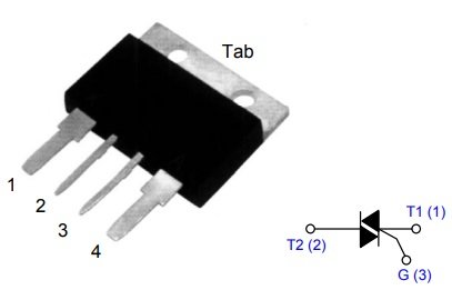 BTA100/800B Triaks 800V, 100A, Igt<50mA, TOP4