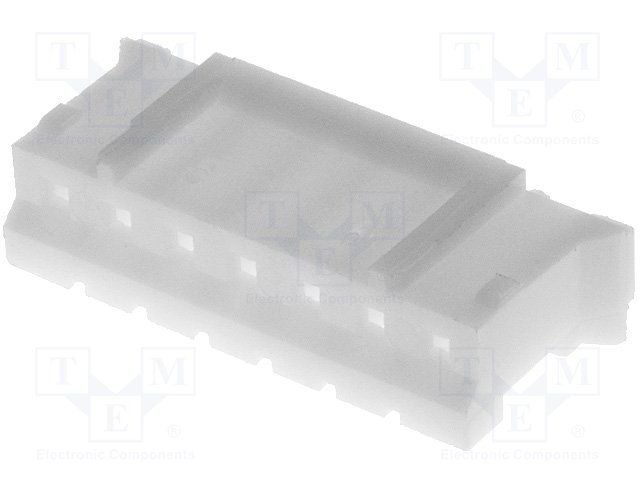 7pin, štekers/mama uz vadam, bez kontaktiem, solis=2.0mm, 100V/1A