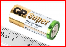 SUM5(N, R1) baterijas GP, Alkaline, 1.5V, Ø12x30.2mm, 9.9g