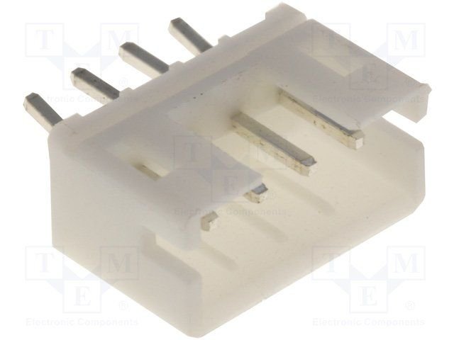 4pin, ligzda/papa, šasijai, solis=2.0mm, THT, 100V/1A