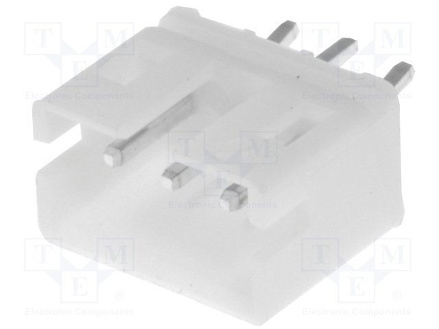 3pin, ligzda/papa, šasijai, solis=2.0mm, THT, 100V/1A