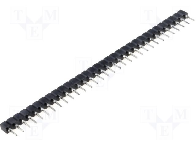 2.54mm 32pin ligzda, cangas kontakti, PCB