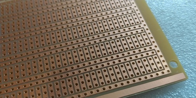 Maketēšanas plate 72x95mm ar caurumiem, getinaks, 1.5mm