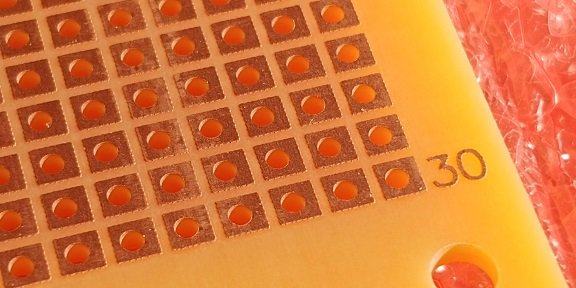 Maketēšanas plate 94x71mm 750pin, getinaks, vienkārtēji kontakti, 1.5mm