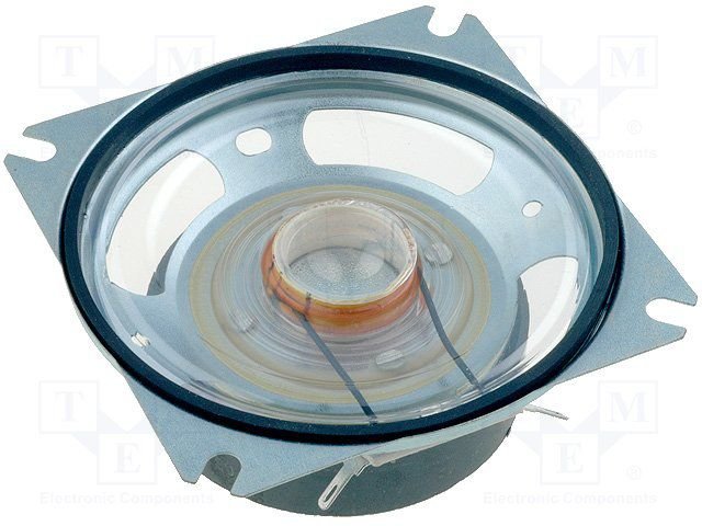 Skaļrunis 20W, 8R, 350÷5800Hz, 94dB, 83x83x37mm, mitrumizturīgs