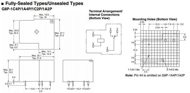 Relejs DC24V, SPDT, 20A/250VAC, 20A/28VDC, 660R(36mA), viens kontakts uz pārslēgšanu, 19.5x26.8x31.9mm, SHORI ELECTRIC