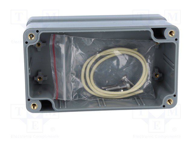 Plastmasas korpuss, 65x115x55mm, IP65, ABS, pelēkā krasa