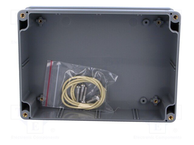 Plastmasas korpuss, 121x171x55mm, IP65, ABS, pelēkā krasa