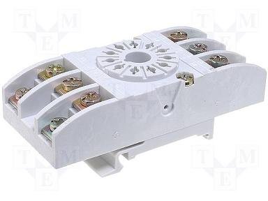 Releja pamats, R=15, 11pin, DIN rail montaža