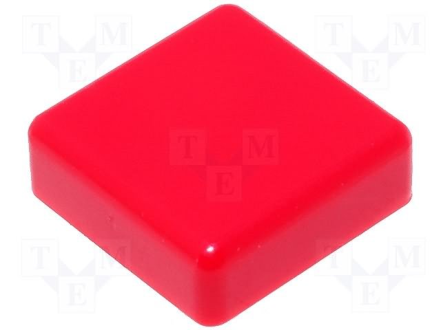 Cepurīte mikrosledzejam TACTS-24, 12x12mm, sarkana krasa