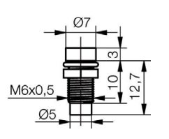 RTM-3020 3mm metaliskais turetājs gaismam diodam