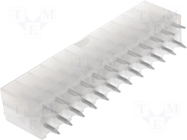 24pin(2x12), "papa", 4.2x4.2mm, THT, "Mini-Fit® serija, 9A/600V, taisns