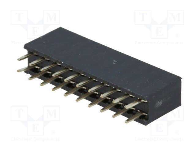 2.54mm uz PCB 2x10pin ligzda, H=8.5mm