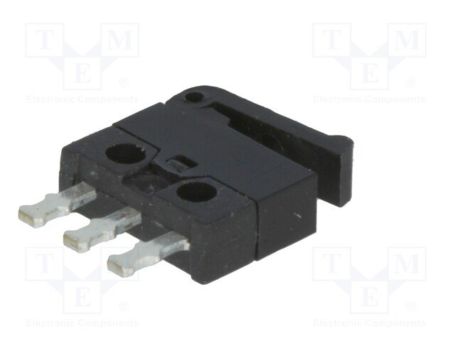 Mikropārslēdzējs ar sviru L=8mm, SPDT, ON-(ON), 0.5A/30VDC, IP40, 8.2x2.7x6.8mm, viens kontakts