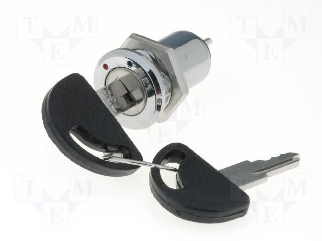 Miniaturais slēdzis ar atslegu ON-OF, 250VAC/1A