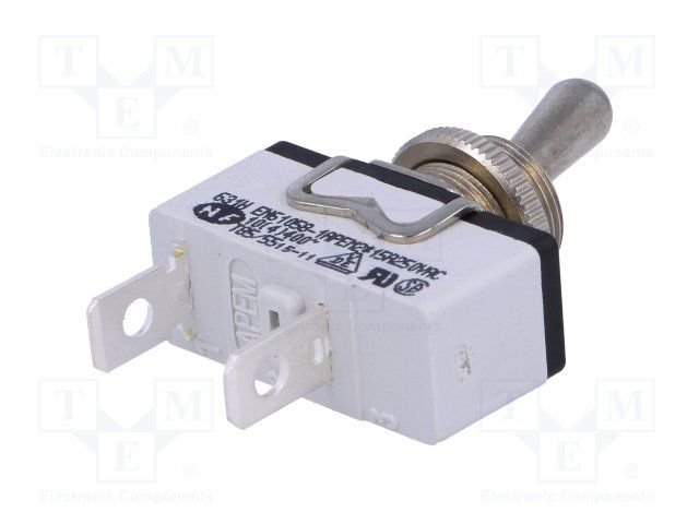Tumblers, SPST, OFF-ON, 15A/250VAC,15A/12VDC, lodēšanai, M12, 29.5x14.5x15mm, APEM, ar fiksaciju