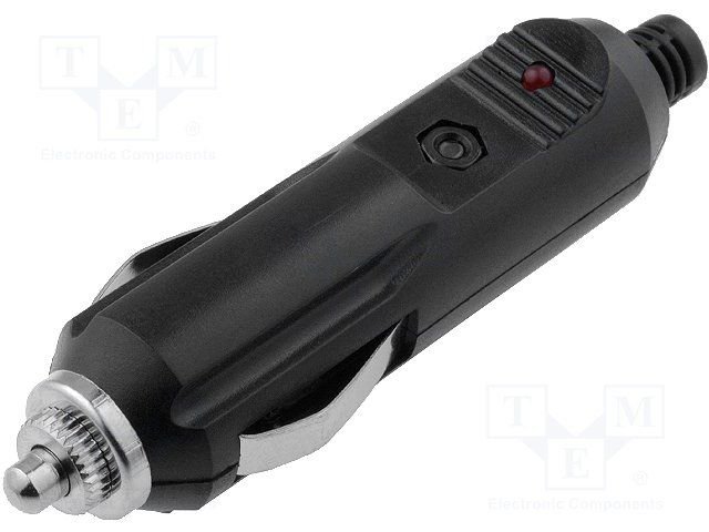 auto štekeris piepīpētājam ar drošinatajiem, vadam, 12V/24V, 5A, LED