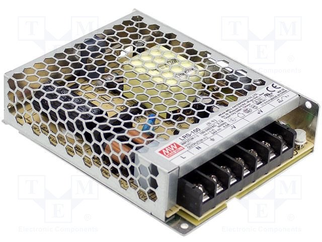 Barošanas bloks 220V=>12V(10.2...13.8VDC), 8.5A, 102W, 129x97x30mm, 0341Kg, modulis