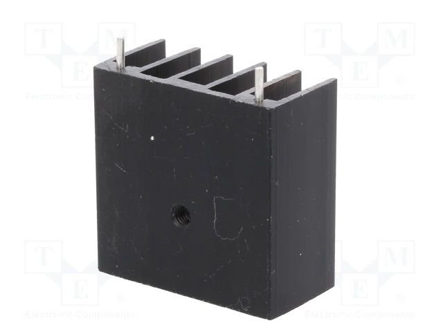 Radiators 30x30x15mm, 8.8K/W, TO220, TO247, aluminijs, melna krasa