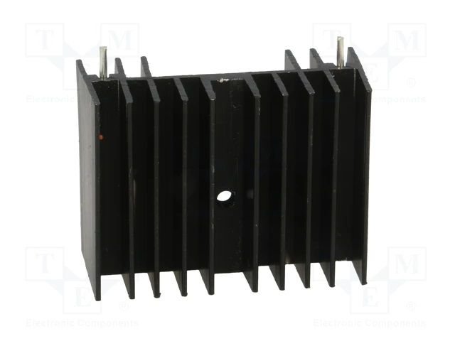 Radiators 40x30x20mm, 6.9K/W, M3, TO220, TO247, aluminijs, melna krasa