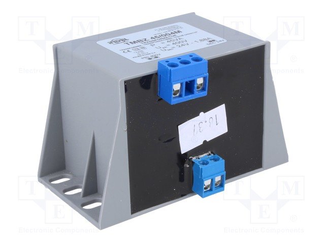 Transformators 400V=>24V, 1870mA, 45VA, 88x53.5x57.2mm