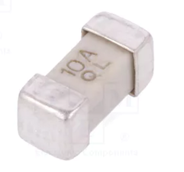 10A, 2410, Drošīnātājs atrs, 125VAC/125VDC, 6.1x2.54x2.54mm, SMD