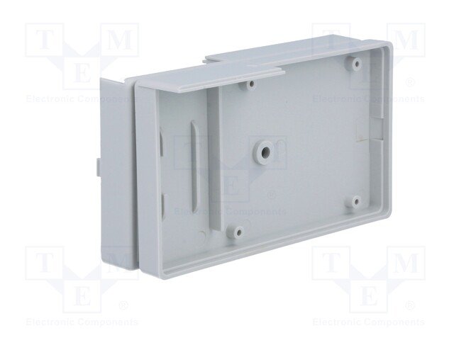 Plastmasas korpuss, 60x110x25mm, ABS, ar bateriju nodalījumu, peleka krasa