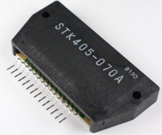 STK405-070A Mikroshēma PWR AMP, 2*40W/6E, ±25V, THD=10%