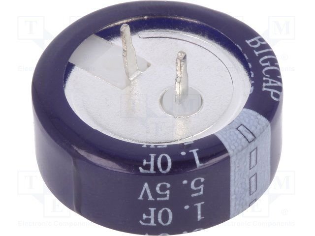 1.0F/5.5V Ø20.5x7.6mm, Ionistors