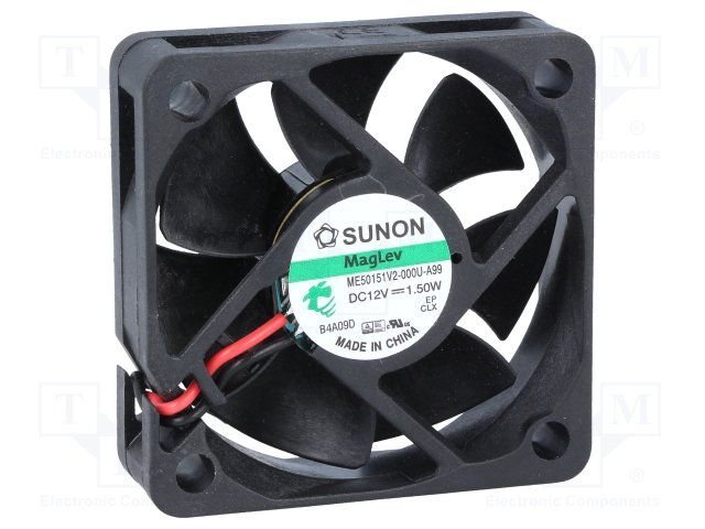 50x50x15mm, DC12V, MagLev, 28.73m3/h, 33dB, 6100RPM, 0.92W, Ventilators