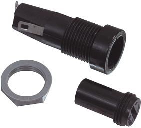 Drošinātāju turētājs uz panelēm, 6.3A/250VAC, 5x20mm