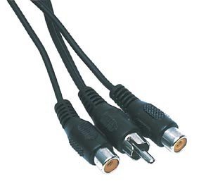 RCA štekers/2xRCA ligzda vads, 0.2m