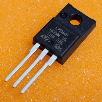 7915CP Mikroshēma stabilizators, -15V, 1.5A, TO-220F