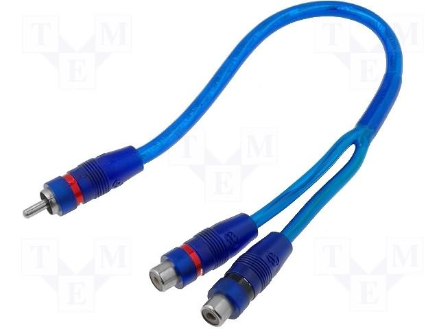 RCA štekers/2xRCA ligzda, vads 0.2m