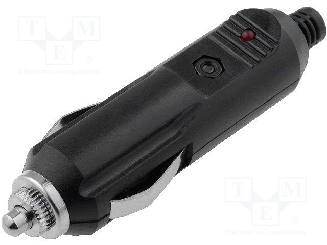 auto štekeris piepīpētājam ar drošinatajiem, vadam, 12V/24V, 5A, LED