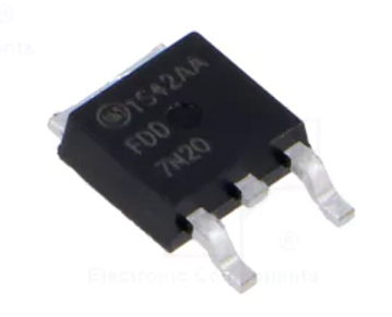 7N20TM SMD Tranzistors N-FET, 200V, Vgs(3...5V), ±30V, 5A, 43W, 0R69, TO-252