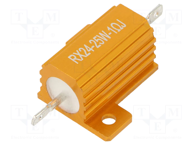 1R 25W, ±5%, Rezistors, 27.3x28x14.6mm