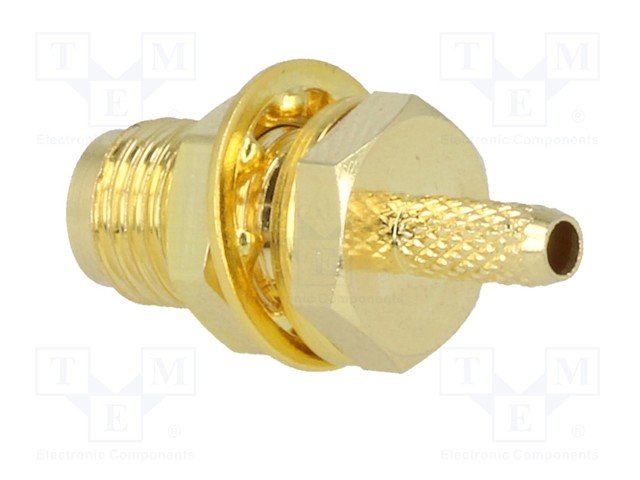 SMA ligzda, crimp RG174, centrā ir spraudnis, reverse