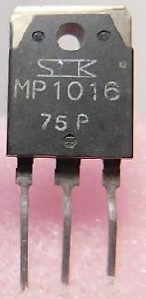 MP1016 Tranzistors, PNP+Darl, -160V, -10A, 100W, TO-3P