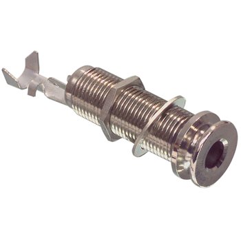 6.35mm ligzda, stereo, metālisks, vadam, skrūvejamas šasijai M12, L=58mm, NEUTRIK