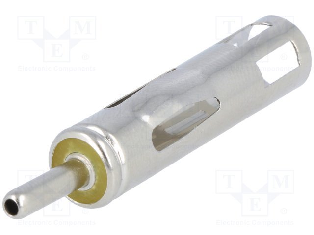 auto antenas štekers DIN, taisns, metāla, spiežamais