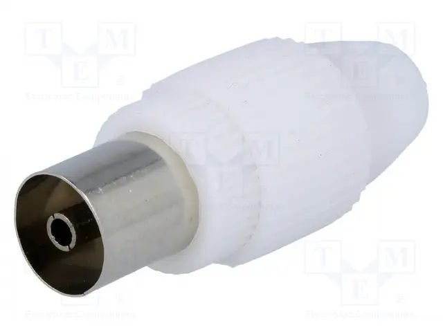 TV ligzda plastmasas, coaxial 9.5mm (IEC 169-2)
