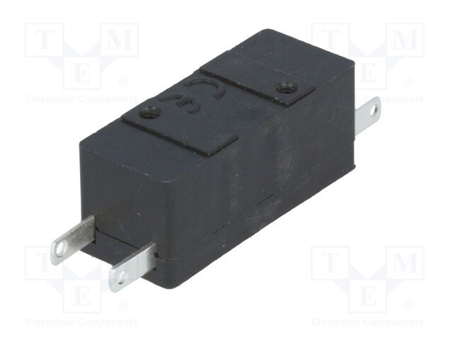 Mikropārslēdzējs bez sviras, SPST-NO + SPST-NC, ON-(ON), 1.6A/400VAC, IP40, 32x13x13.5mm, taisns, 2 kontakti