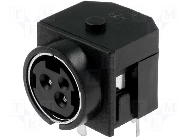 3pin DIN422 ligzda uz šasijai 7.5A, 30VDC